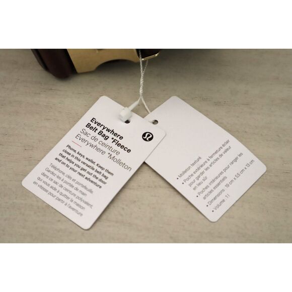 Lululemon LU9B18S Women's O/S Brown/Gold Everywhere Belt Bag *Fleece - Picture 14 of 16